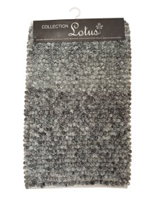 Vonios kilimėlis LOTUS Mosaic, 50 x 80 cm, tamsiai pilkas