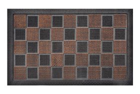 Kilimėlis RICCO Picot, 40 x 60 cm, juodas/ruodas, 100% guma, 823-191