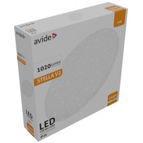 Lubinis LED šviestuvas AVIDE Stella, AT-6900, 12 W, 220-240 V, 4000 K, 1020 lm, IP20, 280 x 280 x 65 mm