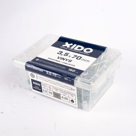 Vinys sraigtinės XIDO, cinkuotos 3,5x70, 150vnt.