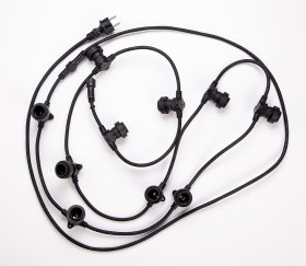 Lauko girlianda ORRO YJ001-E27-8, be lempučių 10vnt., 8 m, IP44