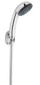 Dušo komplektas FERRO Promo U28B, komplekte 1 funkcijos dušo galvutė, 150 cm žarna, dušo laikiklis, chromuotas