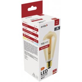 Filamentinė LED lemputė AVIDE, E27, ST57, 7W, WW, 2500K, 725 lm, pritemdoma