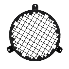 Ventiliacinis tinklelis - grotelės EUROPLAST LSM125M, d125 mm, juodas, metalinis