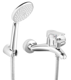 Vonios maišytuvas FERRO Abba, su dušo komplektu, chromuotas, BAB11