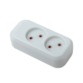 Ilgiklio kaladėlė ELECTRALINE, 2 lizd., be įž., baltos sp., 82112