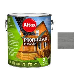 Medienos impregnantas ALTAX Profi-Lasur Protektor, 9 l, pilkos spalvos