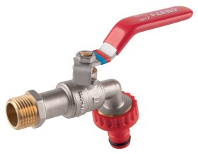 Lauko ventilis FERRO, 3/4 ", -F-COMFORT, su greita platiko jungtimi, KCPN2