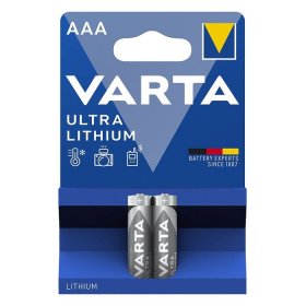 Maitinimo elementai VARTA Ultra Lithium, 2 vnt., AAA, 1.5 V, ličio