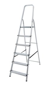 Kopėčios HERVIN EQUIPMENT, aliuminės, buitinės, 6 pakopų, 1250-1950 mm, HSL006A