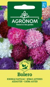 Gėlių sėklos, AGRONOM ratiliai kininiai BOLERO, mišinys, 0,4 g.