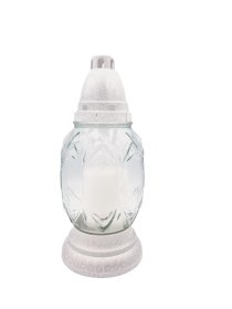 Kapų žvakė GERALDA Perlas, su keičiamu įdėklu, degimo laikas 36 val.