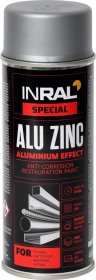 Aerozoliniai dažai INRAL Alu Zinc, 400 ml, aliuminio