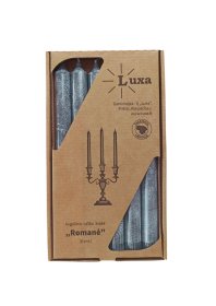 Vakarienės žvakių rinkinys Romanė, 6 vnt., grafito sp., cinamonas