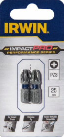 Smūginiai sukimo antgaliai IRWIN Impact Pro, 25 mm, 2 x PZ3