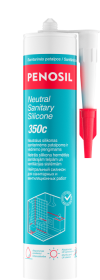 Silikoninis hermetikas PENOSIL Neutral Sanitary Silicone 350C, 280 ml, neutralus, baltos spalvos