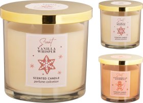 Kvapni žvakė, stikliniame indelyje, 3 skirtingi kvapai