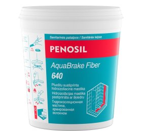 Hidroizoliacinė mastika PENOSIL Aquabrake Fiber 640, paruošta naudoti, su fibro pluoštu, 1,3 kg