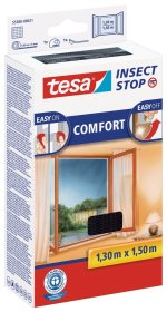 Apsauginis tinklelis langams nuo vabzdžių TESA Comfort 55388, 1,3 x 1,5 m, juodos sp.