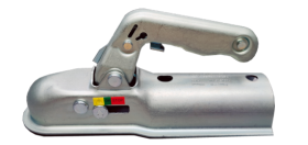 Priekabos sukabinimo spyna ALBURNUS, 50 x 60 mm, apvali, apkrova 800 kg