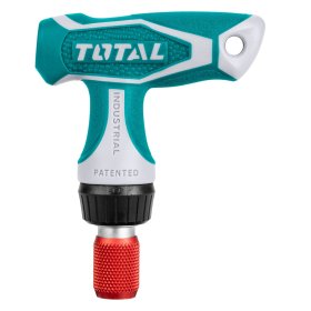 Atsuktuvas su antgaliais TOTAL, CR-V, T-formos, terkšlinis, 24vnt., TACSD30186