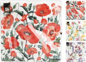 Servetėlės, 16 vnt., 3 skirtingi dizainai, 33 x 33 cm