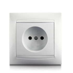 Kištukinis lizdas ORRO KVADRAT 9206-46, baltos sp.