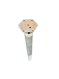 Įsukamas sraigtinis M tipo polius, 68 x 1200 x 1,8 mm, HDG