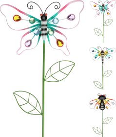 Sodo dekoracija VABZDYS, metalinis, 3 skirtingų dizainų, 30,7 x 3,5 x 82 cm.