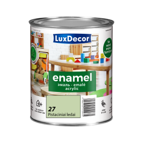 Universali akrilinė emalė LUXDECOR, 0,75 l, (27) Pistaciniai ledai, matinė, vandens pagrindu