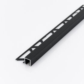 Aliumininė užbaigimo juostelė HESORA H 51 D11, 1 x 1 x 250 cm, mat, juodos