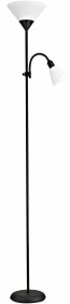 Toršeras G.LUX Gh-3900 Alta Black, 1xE27 / 1xE14 (kompl. be lempučių), aukštis 178 cm, juodos sp.