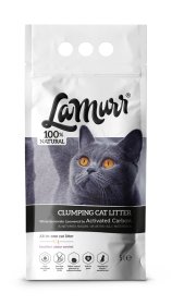 Kraikas katėms LA MURR, bentonitinis sušokantis, natūralus su aktyvuota anglimi, 5l