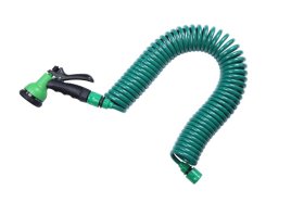 Spiralinės žarnos komplektas HERVIN GARDEN HG-9515, spiralinė žarna 15 m, skersmuo 9 mm, purkštukas, jungtys