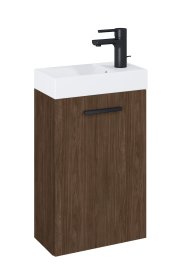 Vonios spintelės komplektas ELITA Palma 40, 67,8 x 40 x 22 cm, pakabinama, apatinė, su praustuvu, riešuto spalvos, 169042