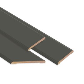 Laminuotų durų su užlaida apvadai VOSTER, spalva Graphite matt, matmenys 2150x60x8 mm, 2 vnt., 1140x60x8 mm, 1 vnt.
