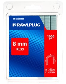Kabės RAWLPLUG, 8 mm, RL-53 tipas, 1000 vnt., RT-KSS05308