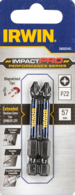 Smūginiai sukimo antgaliai IRWIN Impact Pro, 57 mm, 2 x PZ2