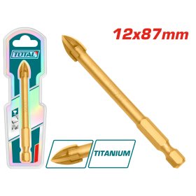 Grąžtas TOTAL, stiklui ir plytelėms, 12x87 mm, TACG211212