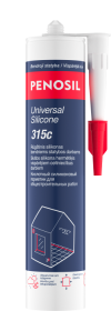 Silikoninis hermetikas PENOSIL Universal Silicone 315C, 280 ml, universalus, baltos spalvos