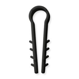 Kabelio, tvirtinimo dirželio laikiklis XIDO, apvalus, d-10 mm, juodos sp., 100 vnt., TDKSA10-B
