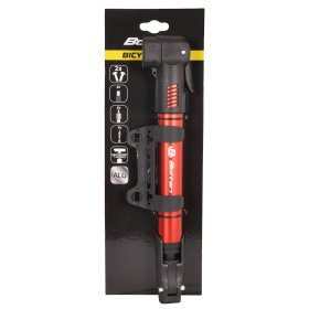 Dviračio pompa DUAL ALU, aliuminė, įvairių spalvų