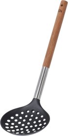 Kiaurasamtis, juodas su medine apdaila , 34cm