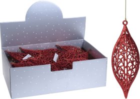 Eglutės žaisliukas, raudonos sp., 22 cm