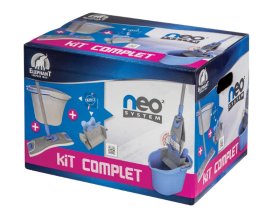 Grindų valymo rinkinys ELEPHANT Neo System, šluota su kibiru