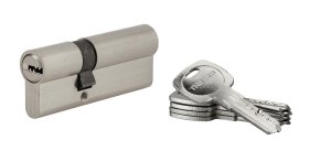 Spynos cilindras SERRUPRIX Tiger 6, 5 raktai, žalvarinis, nikeliuotas, 50x30 mm, 216619