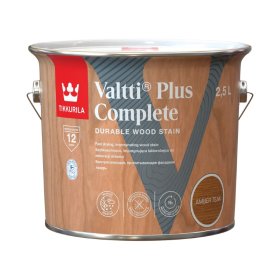 Medienos dažyvė TIKKURILA Valtti Plus Complete, 2,5 l, spalva AMBER TEAK