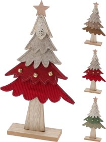 Kalėdinė dekoracija Eglutė, 3 skirtingos sp., 28 cm