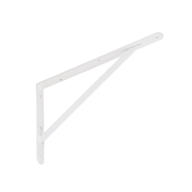 Lentynos laikiklis VELANO, WSWP 400 BI 400x250x4,0 mm, baltos spalvos, DMX 5196