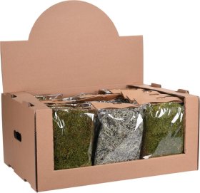 Samanos dekoravimui, žalios arba pilkos sp., 100 g